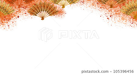 Watercolor banner of autumn red and orange maple leaves Watercolor banner of autumn red and orange maple leaves 105396456