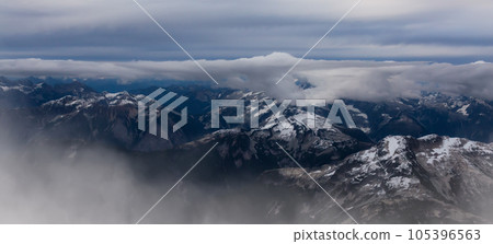 Aerial Canadian Mountain Landscape. Nature Background. 105396563