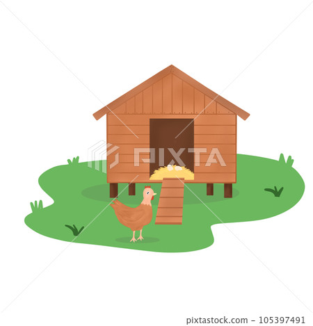 Chiken and house chiken Chiken and house chiken 105397491