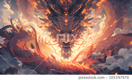 dragon background 105397978
