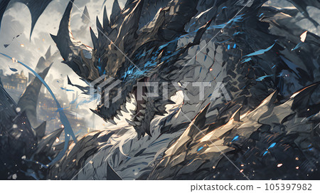 dragon background - Stock Illustration [105397982] - PIXTA