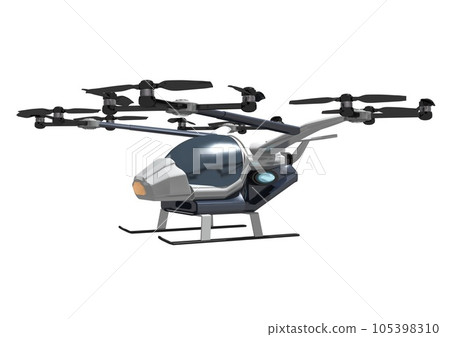 飛行汽車無人機單體(3DCG圖像) 飛行汽車無人機單體(3DCG圖像) 105398310