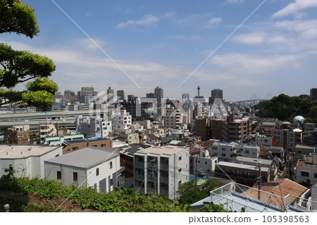 Looking towards Motomachi from the Yamate Italian Mountain Garden 105398563