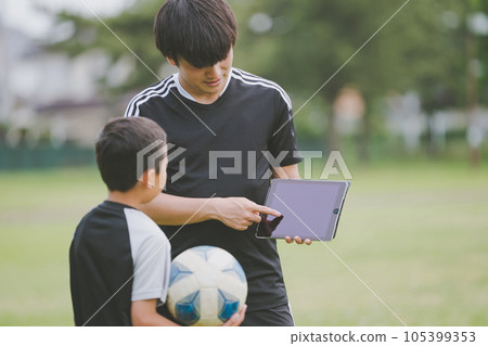 football, soccer, digital tablet 105399353