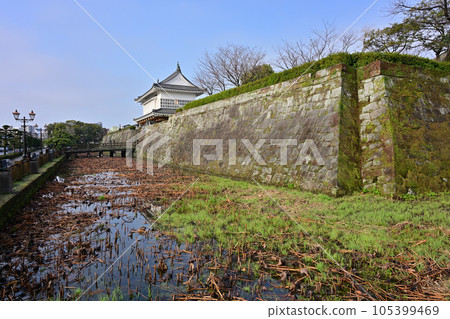 鶴丸城護城河和石牆 105399469