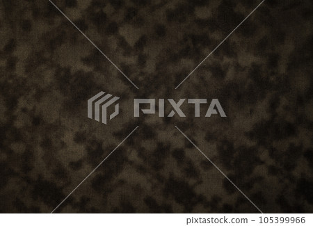 Background texture of unevenly dyed brown fabric 105399966