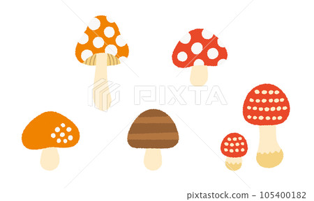 秋季植物/蘑菇的手繪矢量插圖集 秋季植物/蘑菇的手繪矢量插圖集 105400182