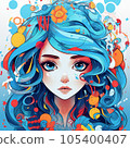 美麗的頭髮女人 4 105400407