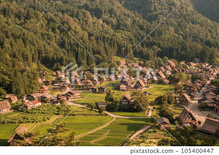 Shirakawa-go in summer (evening view) Shirakawa-go in summer (evening view) 105400447
