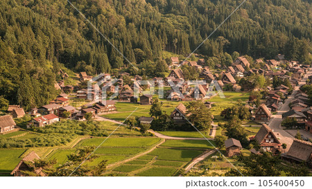 Shirakawa-go in summer (evening view) Shirakawa-go in summer (evening view) 105400450