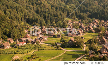 Shirakawa-go in summer (evening view) Shirakawa-go in summer (evening view) 105400465