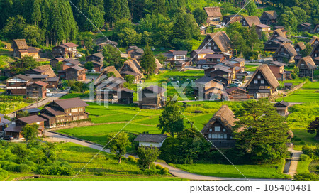 夏日的白川鄉(夜景) 夏日的白川鄉(夜景) 105400481