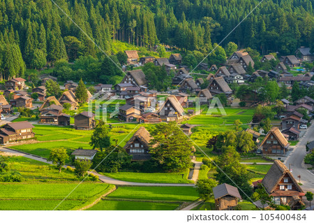 夏日的白川鄉(夜景) 夏日的白川鄉(夜景) 105400484