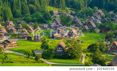 夏日的白川鄉（夜景） 105400539