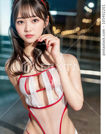 美麗的高中女孩看著你 105402201