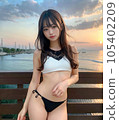 Beautiful high school girls looking at you 105402209