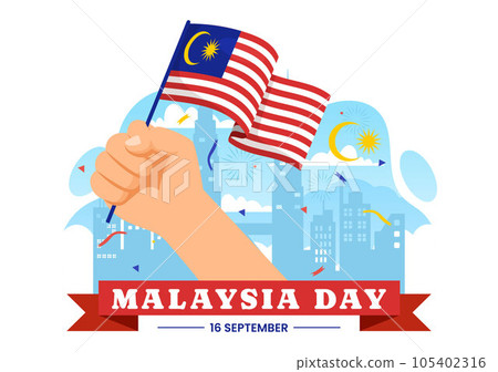 Happy Malaysia Day Celebration Vector Illustration on 16 September with Waving Flag and Twin Towers in Flat Cartoon Hand Drawn Templates Happy Malaysia Day Celebration Vector Illustration on 16 September with Waving Flag and Twin Towers in Flat Cartoon Hand Drawn Templates 105402316
