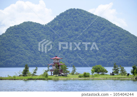 洞爺湖浮禦堂和中島 105404244