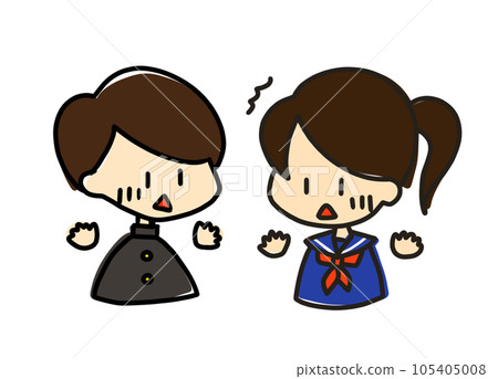 Junior high and high school uniform conversation Junior high and high school uniform conversation 105405008