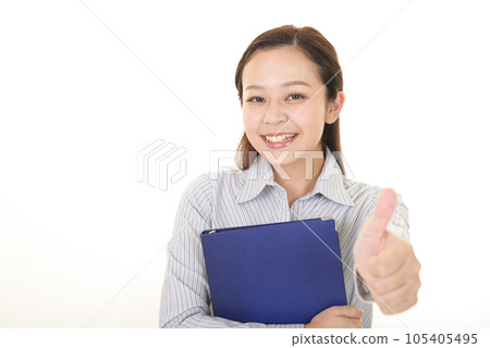 Office lady posing like Office lady posing like 105405495