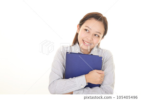 smiling office lady 105405496