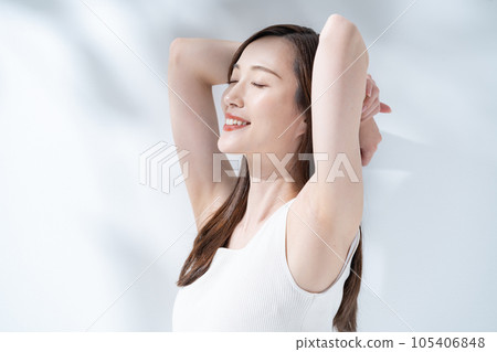 Beauty hair removal armpit 105406848