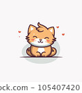 一條逗人喜愛的狗的例證 105407420