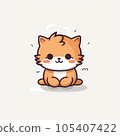 一條逗人喜愛的狗的例證 105407422