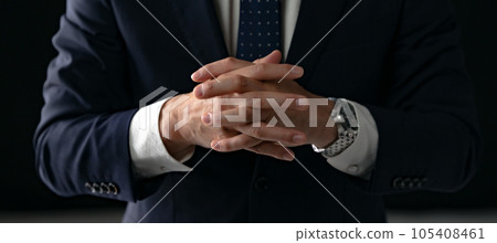 Businessman hand 105408461