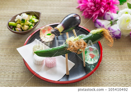 盂蘭盆節裝飾品和供品 105410492