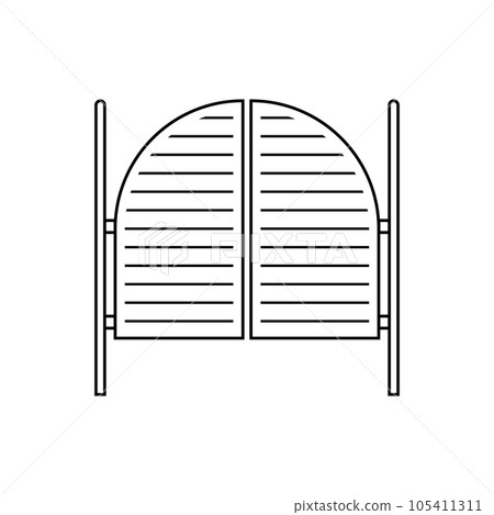 Salon door icon Salon door icon 105411311