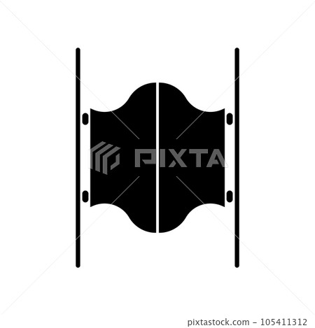 Salon door icon 105411312