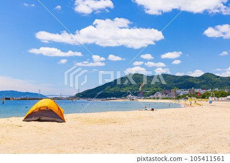 Suma Seaside Park in summer in Suma Ward, Kobe City 105411561