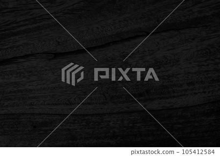 Black wood plank texture background 105412584