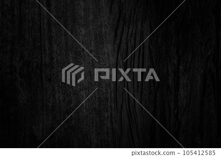 Black wood plank texture background 105412585
