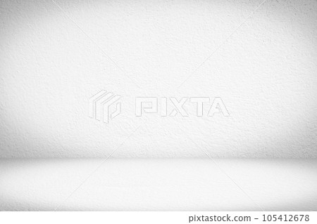 Empty gray concrete floor studio room background 105412678