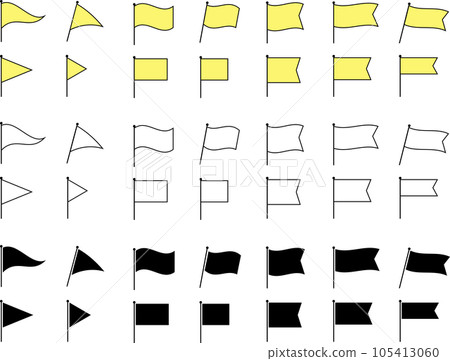 flag illustration set flag illustration set 105413060