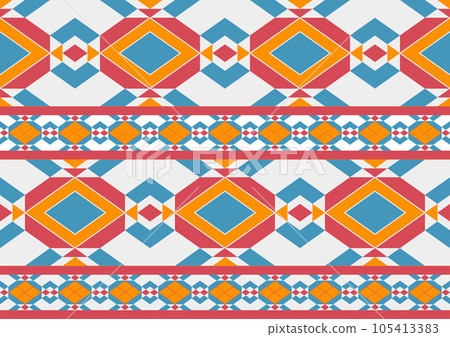 abstract ethnic samless pattern geometric triangles shape background templates for wallpaper, clothing, carpet, wrapping, fabric, textile abstract ethnic samless pattern geometric triangles shape background templates for wallpaper, clothing, carpet, wrapping, fabric, textile 105413383