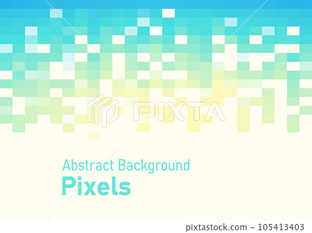 Abstract pixels disintegrate pattern. geometric mosaic background, green and yellow color gradient line. vector illustration template for wallpaper, wrapping paper, web banner, website, poster. Abstract pixels disintegrate pattern. geometric mosaic background, green and yellow color gradient line. vector illustration template for wallpaper, wrapping paper, web banner, website, poster. 105413403