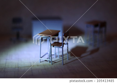 Student's desk spot dark Student's desk spot dark 105413485