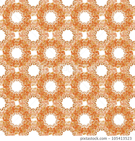 Ginkgo leaves. Seamless pattern with wreaths of ginkgo leaves. Autumn watercolor seamless pattern on a white background. Suitable for textiles, printing, wallpaper. Ginkgo leaves. Seamless pattern with wreaths of ginkgo leaves. Autumn watercolor seamless pattern on a white background. Suitable for textiles, printing, wallpaper. 105413523