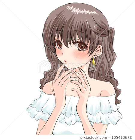 A shy girl A shy girl 105413678