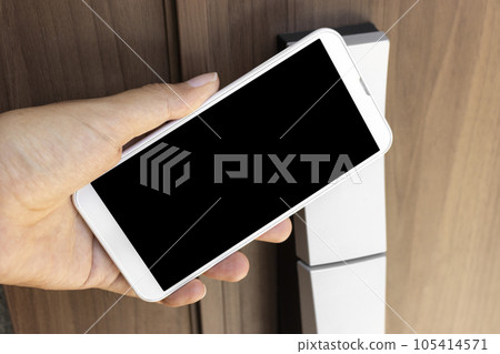 使用智能手機解鎖門的圖像 105414571