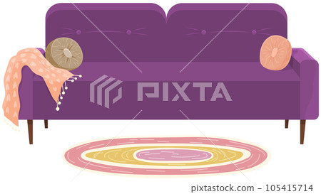 Living room furniture design, modern home interior elements. Sofa 105415714