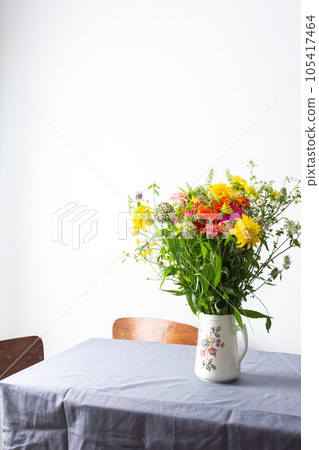 Summer bouquet of seasonal flowers Summer bouquet of seasonal flowers 105417464