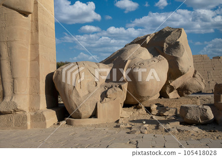 Ramesseum near the valley of Kings Ramesseum near the valley of Kings 105418028