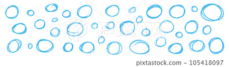 Abstract Circle Design with Blue Paint Brush Strokes. Grunge Watercolor Texture forming Round Frame Logo. Swirl Waves and Stain Elements in Circular Form. Flat Illustrations Isolated on Background. Abstract Circle Design with Blue Paint Brush Strokes. Grunge Watercolor Texture forming Round Frame Logo. Swirl Waves and Stain Elements in Circular Form. Flat Illustrations Isolated on Background. 105418097