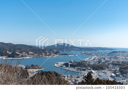 Landscape of Kesennuma Bay Landscape of Kesennuma Bay 105418303