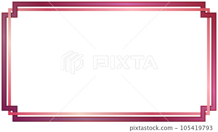 簡約華麗紅框16:9 105419793