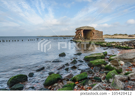 Ruins of Western Fort on Baltic Sea coast of Vistula Spit. Baltiysk. Russia Ruins of Western Fort on Baltic Sea coast of Vistula Spit. Baltiysk. Russia 105420412